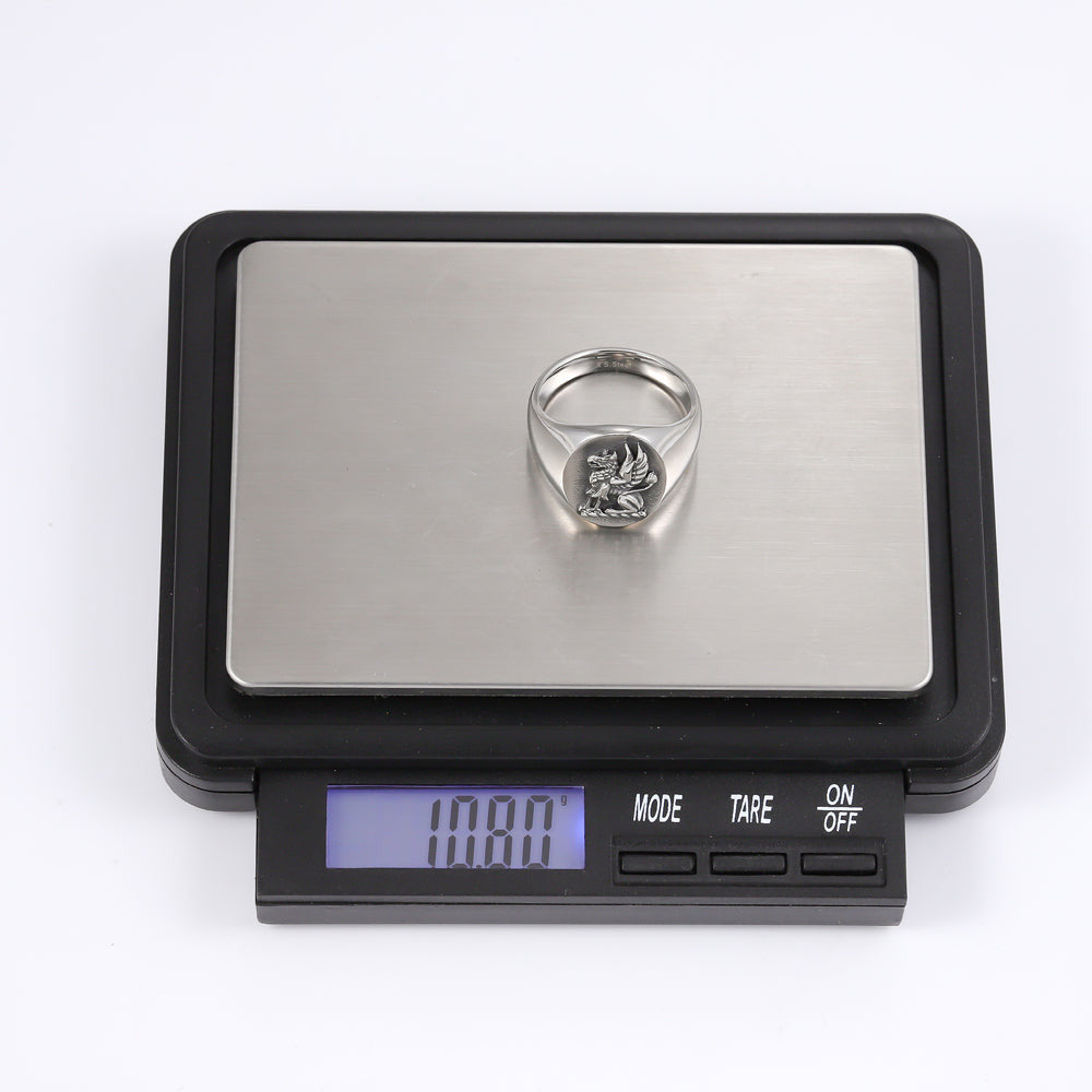 RSS1033 STAINLESS STEEL OVAL SIGNET RING AAB CO..