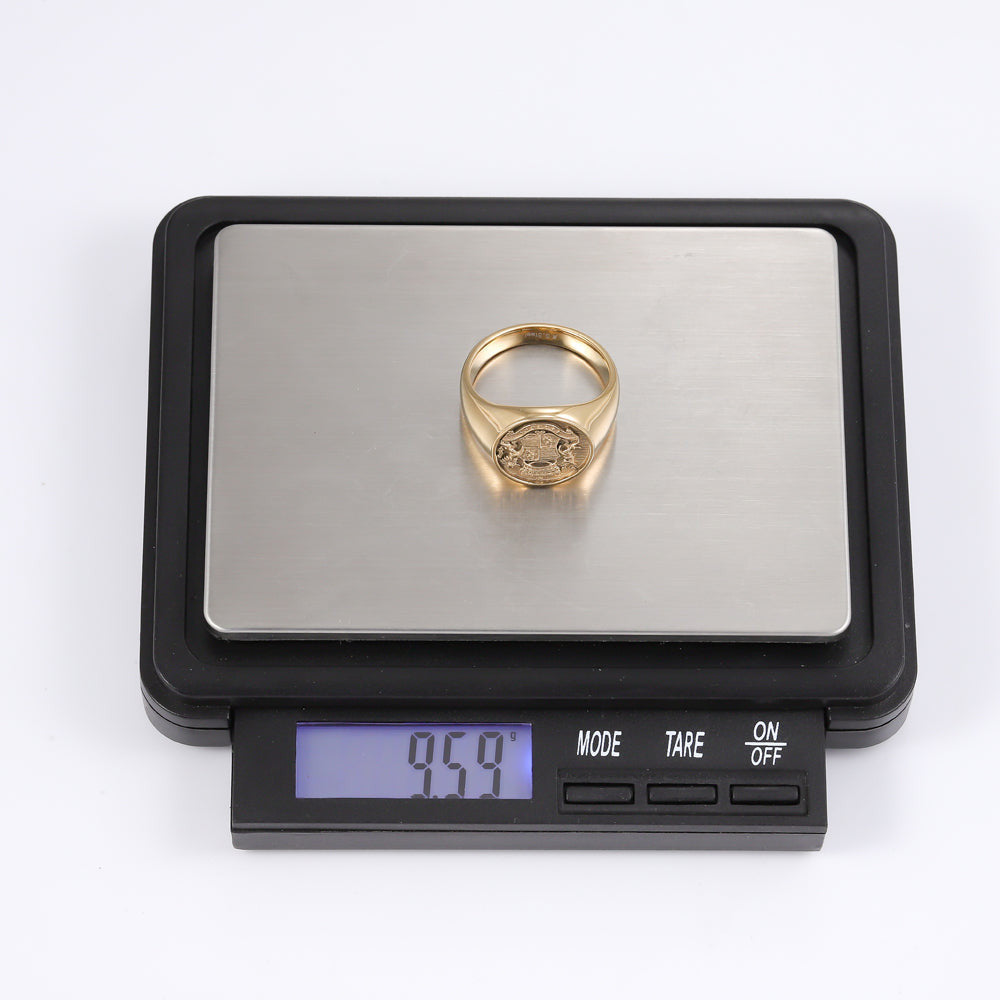 RSS1034 STAINLESS STEEL ROUND SIGNET RING AAB CO..