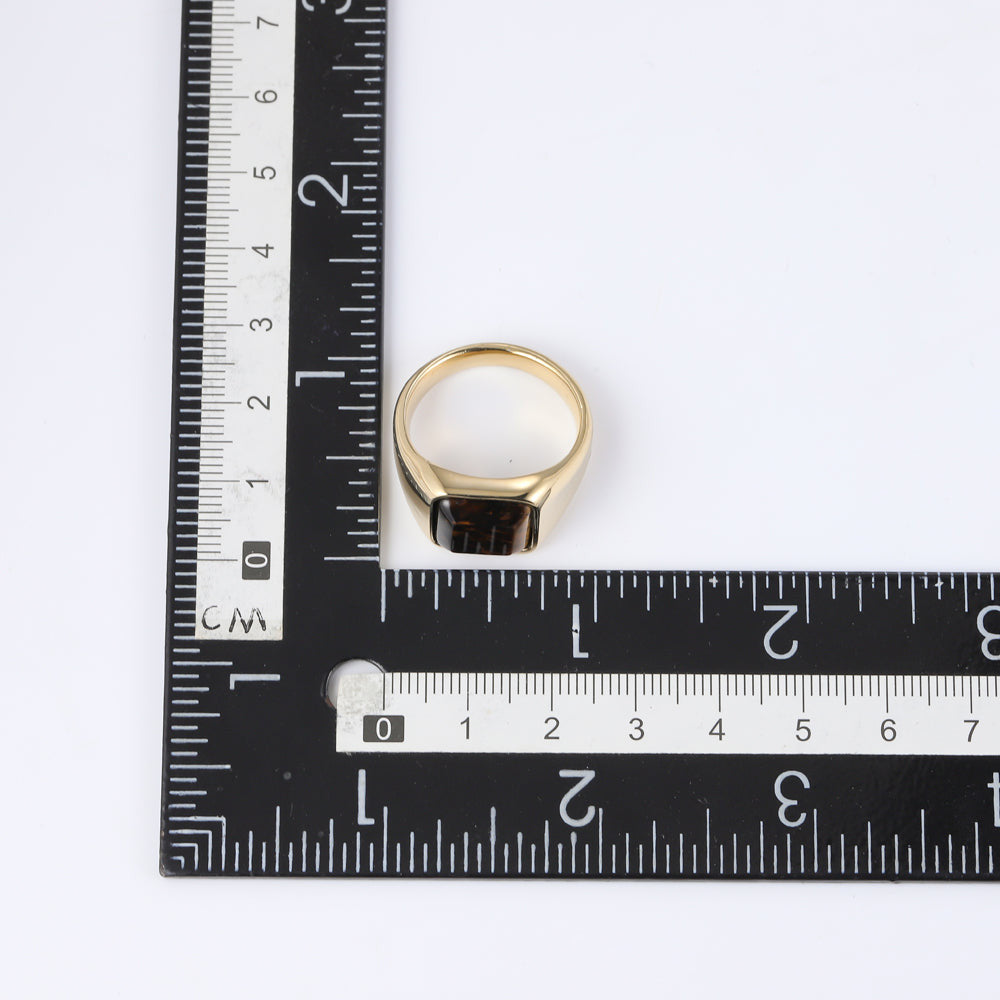 RSS1036 STAINLESS STEEL RING WITH NATURAL STONE AAB CO..