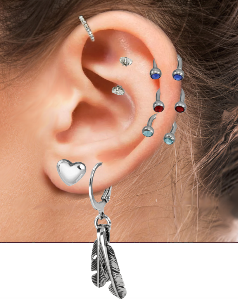 JBCB08 BCB WITH FOIL STONE (U SHAPE) AAB CO..