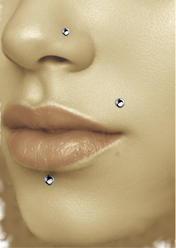 BBN3 NOSE STUD WITH STEEL BALL AAB CO..