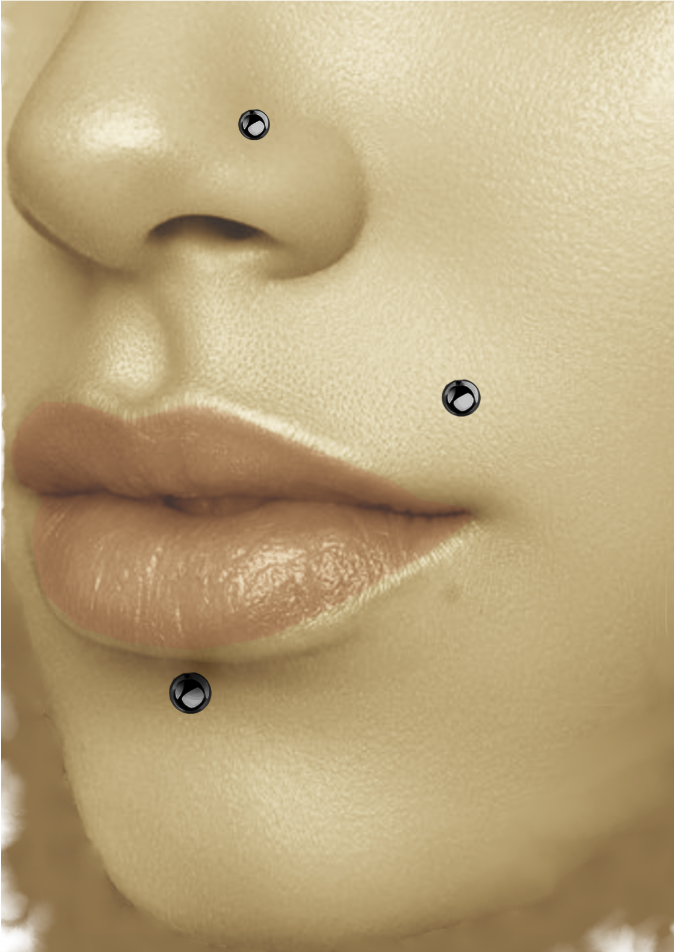 BBNPB3 NOSE STUD WITH STEEL BALL AAB CO..