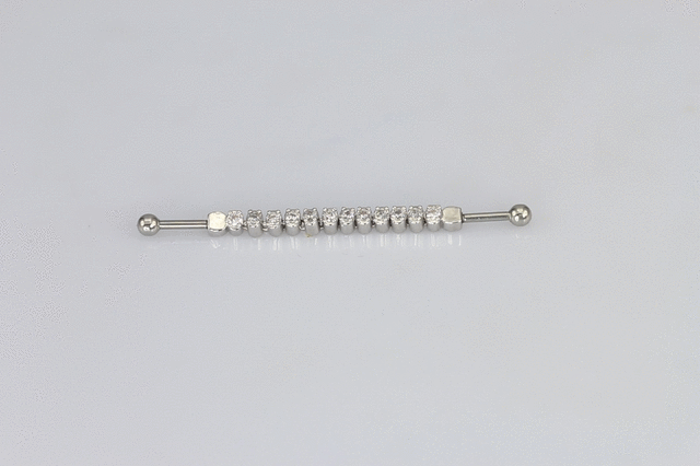 TRDT09 INDUSTRIAL BARBELL WITH ROUND STONE AAB CO..