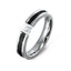 EXR114B.AVP STAINLESS STEEL RING PVD CZ