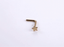 ABBN01 G-23 TITANIUM L-SHAPE NOSE STUD WITH STAR DESIGN