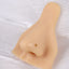 ABBN03 G-23 TITANIUM L-SHAPE NOSE STUD WITH 3 BALLS DESIGN