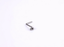 ABBN03 G-23 TITANIUM L-SHAPE NOSE STUD WITH 3 BALLS DESIGN