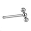 ABN03 G-23 TITANIUM NOSE STUD WITH 3 BALLS DESIGN