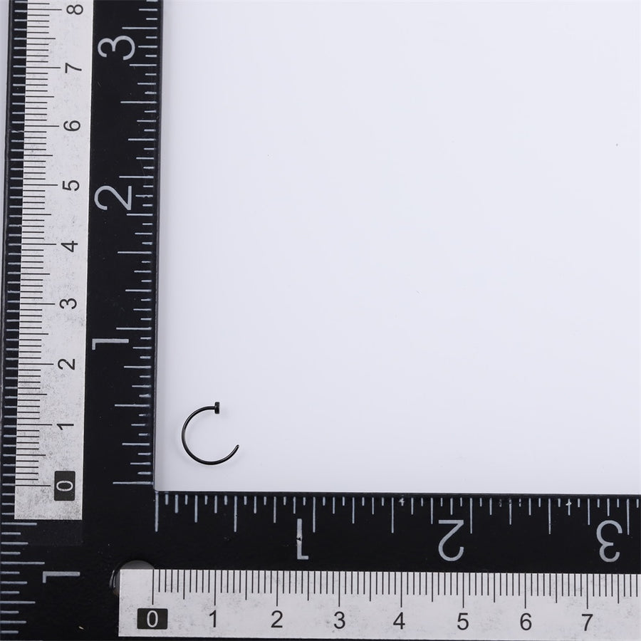 ABRN01 G-23 TITANIUM C-SHAPE NOSE STUD