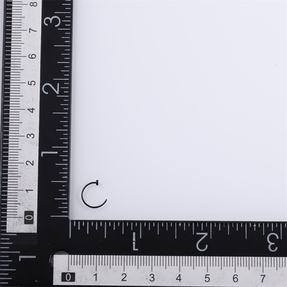 ABRN01 G-23 TITANIUM C-SHAPE NOSE STUD