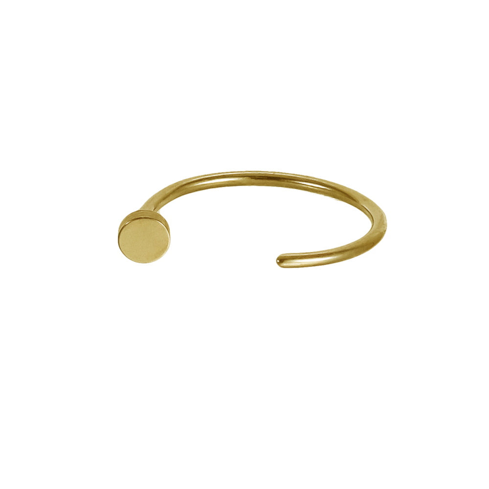 ABRN01 G-23 TITANIUM C-SHAPE NOSE STUD