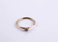 ABRN02 G-23 TITANIUM CIRCLE NOSE STUD WITH OPAL