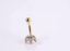ADBBSS01 G-23 TITANIUM INTERRNAL THREAD EYEBROW WITH CZ