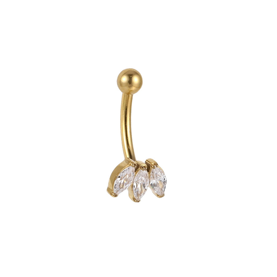 ADBBSS01 G-23 TITANIUM INTERRNAL THREAD EYEBROW WITH CZ
