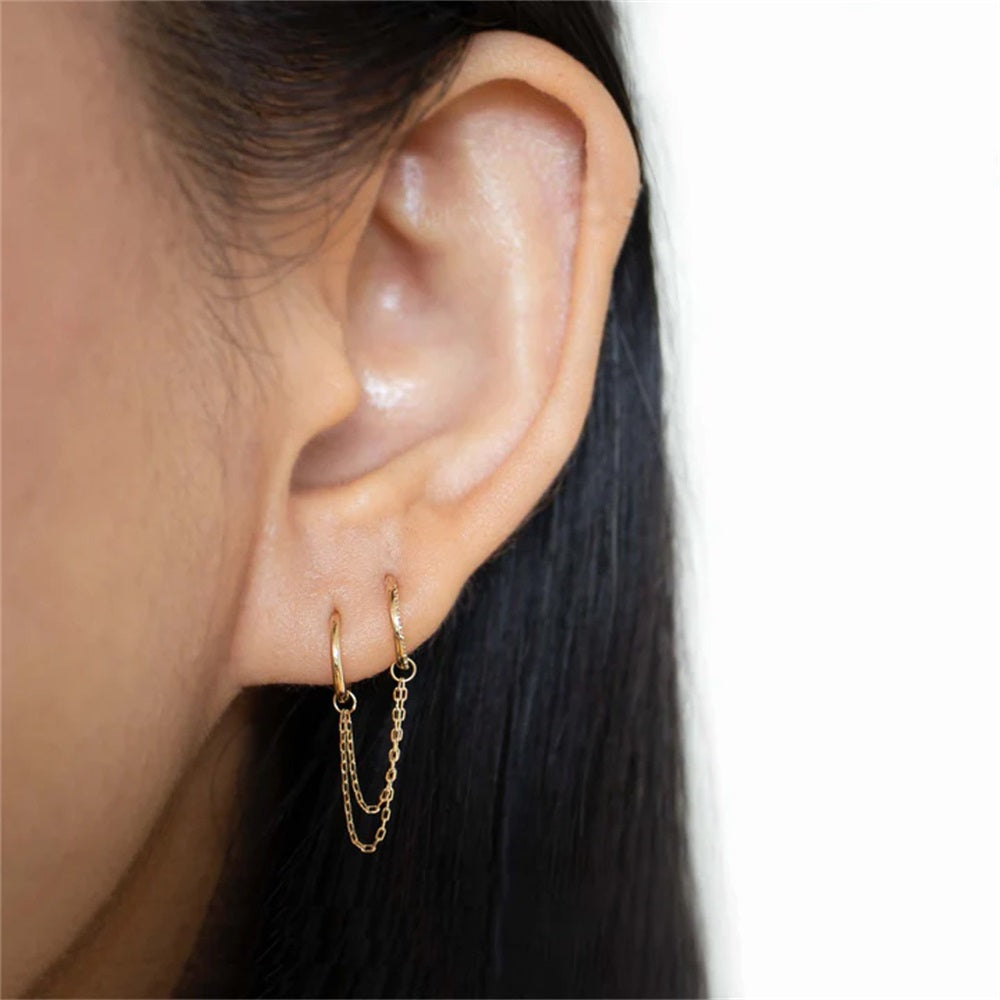 ADCM16 G-23 TITANIUM DOUBLE HINGED BCR WITH CHAIN