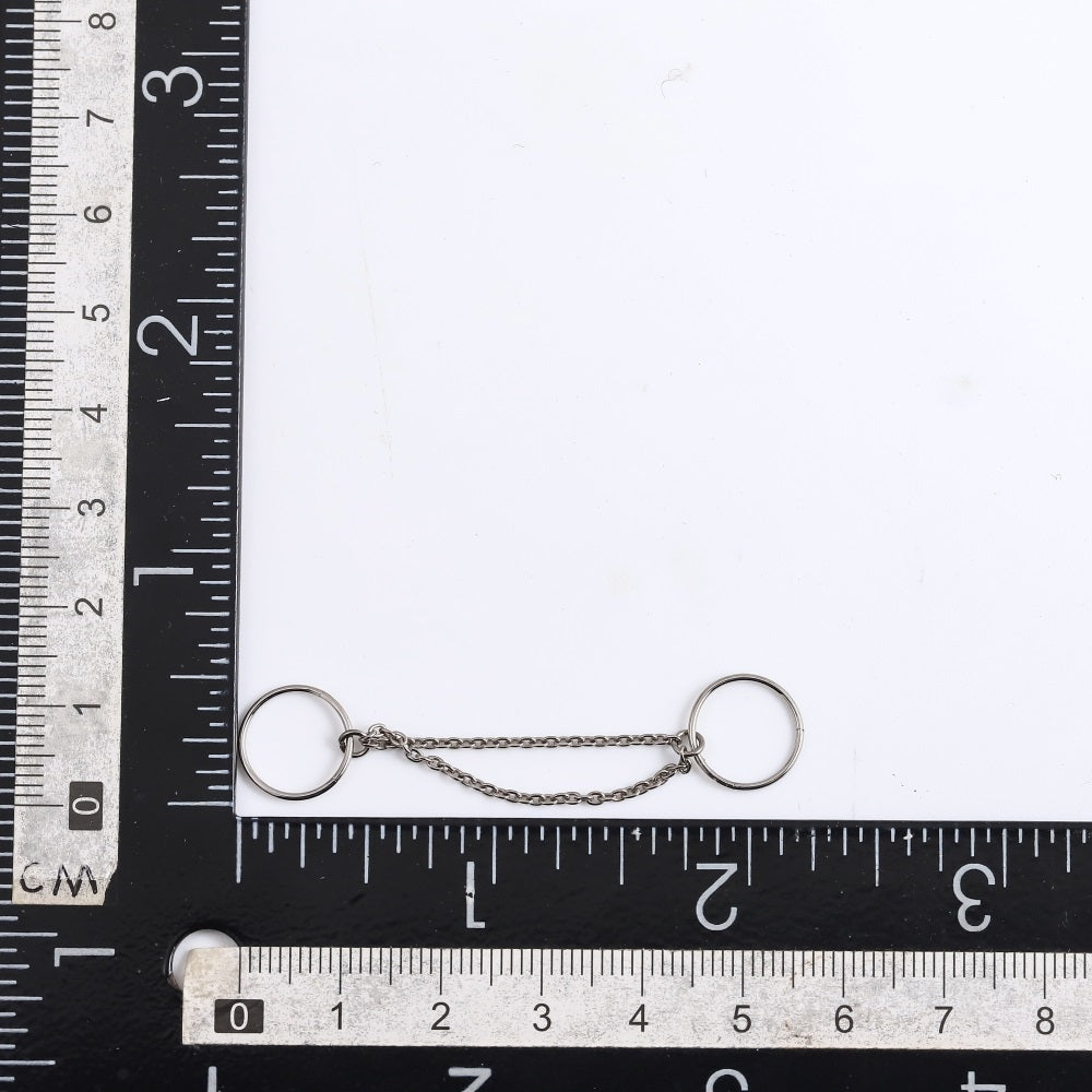 ADCM16 G-23 TITANIUM DOUBLE HINGED BCR WITH CHAIN