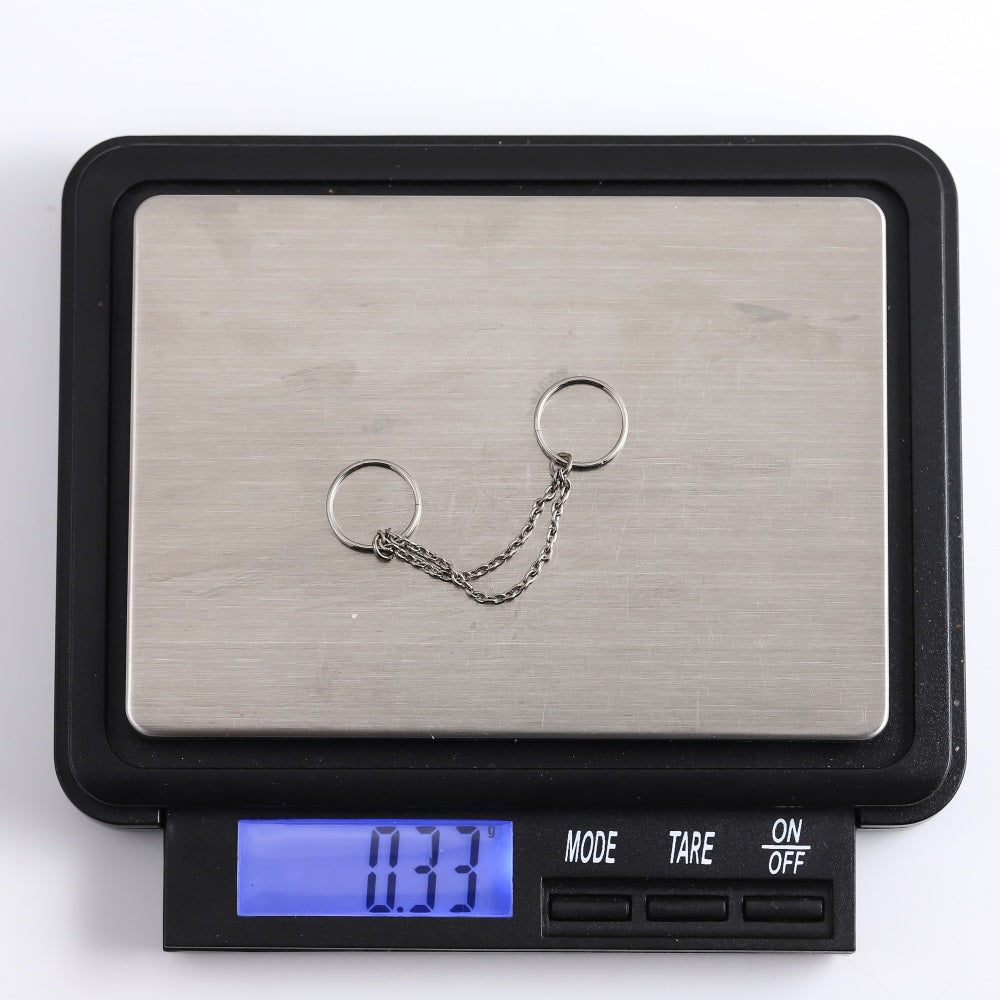ADCM16 G-23 TITANIUM DOUBLE HINGED BCR WITH CHAIN
