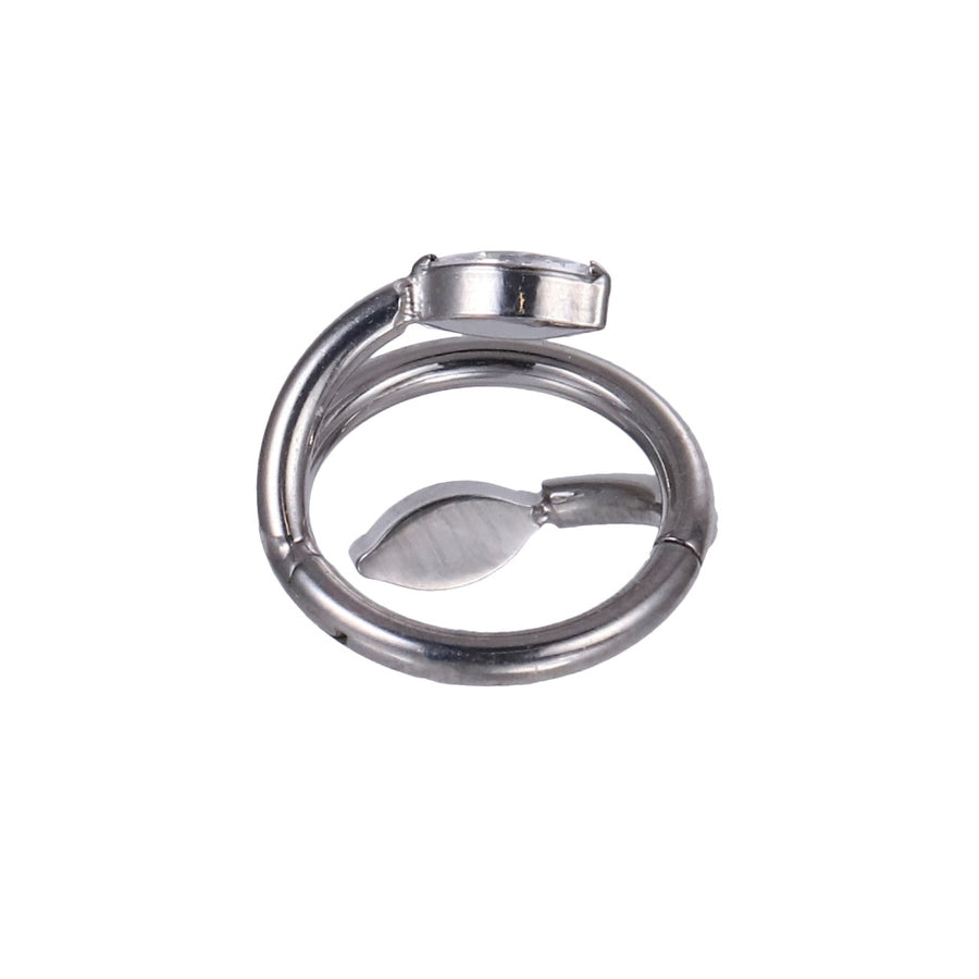 ADCM19 G-23 TITANIUM HINGED BCR WITH CZ