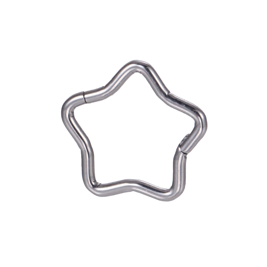 ADCM20 G-23 TITANIUM HINGED BCR WITH STAR DESIGN