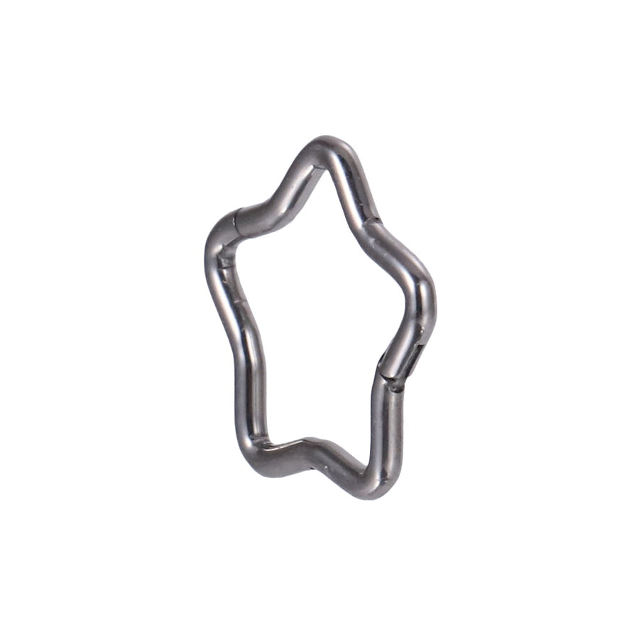 ADCM20 G-23 TITANIUM HINGED BCR WITH STAR DESIGN