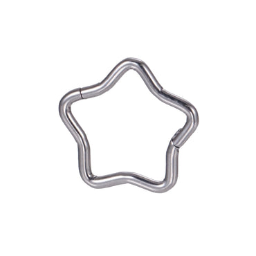 ADCM20 G-23 TITANIUM HINGED BCR WITH STAR DESIGN