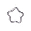 ADCM20 G-23 TITANIUM HINGED BCR WITH STAR DESIGN