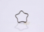 ADCM20 G-23 TITANIUM HINGED BCR WITH STAR DESIGN