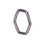 ADCM21 G-23 TITANIUM HINGED BCR WITH GEOMETRIC DESIGN