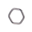 ADCM21 G-23 TITANIUM HINGED BCR WITH GEOMETRIC DESIGN