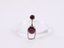 ADJBL2S08 G-23 TITANIUM INTERNAL THREAD BELLY WITH CZ AND CHAIN
