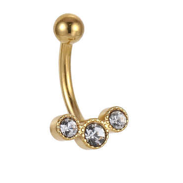 ADJBL2S11 G-23 TITANIUM EXTERNAL THREAD BELLY WITH FOIL STONE