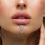 ADLBJ29 G-23 TITANIUM INTERNAL THREAD LABRET WITH CZ
