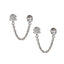 ADLBJ30 G-23 TITANIUM INTERNAL THREAD DOUBLE LABRET WITH CHAI AND CZ