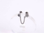 ADLBJ30 G-23 TITANIUM INTERNAL THREAD DOUBLE LABRET WITH CHAI AND CZ