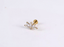 ADLBJ34 G-23 TITANIUM INTERNAL THREAD LABRET WITH CZ