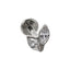 AAB Co G23 titanium internal thread labret with CZ marquise design in 14K gold finish
