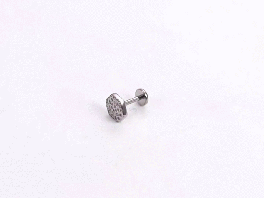 ADLBS09 G-23 TITANIUM INTERNAL THREAD LABRET(HAMMER EFFECT)