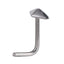 BBN29 STAINLESS STEEL L-SHAPE NOSE STUD WITH RHOMBUS DESIGN
