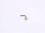 BBN30 STAINLESS STEEL L-SHAPE NOSE STUD WITH HEART DESIGN