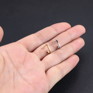 BBN32 STAINLESS STEEL L-SHAPE NOSE STUD