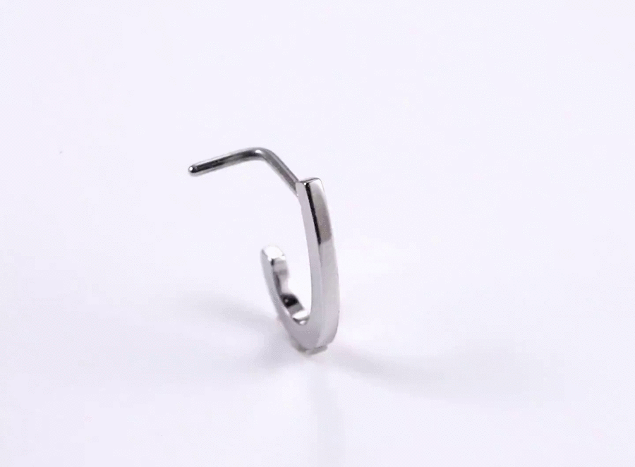 BBN32 STAINLESS STEEL L-SHAPE NOSE STUD