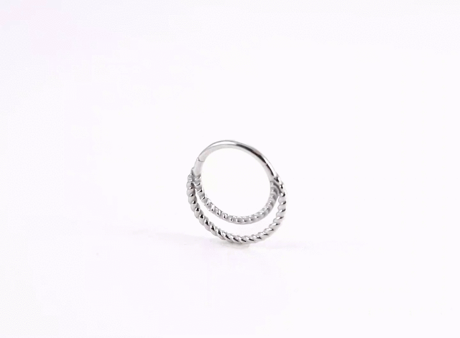 BCM60 STAINLESS STEEL HINGED BCR WITH ROPE DESIGN