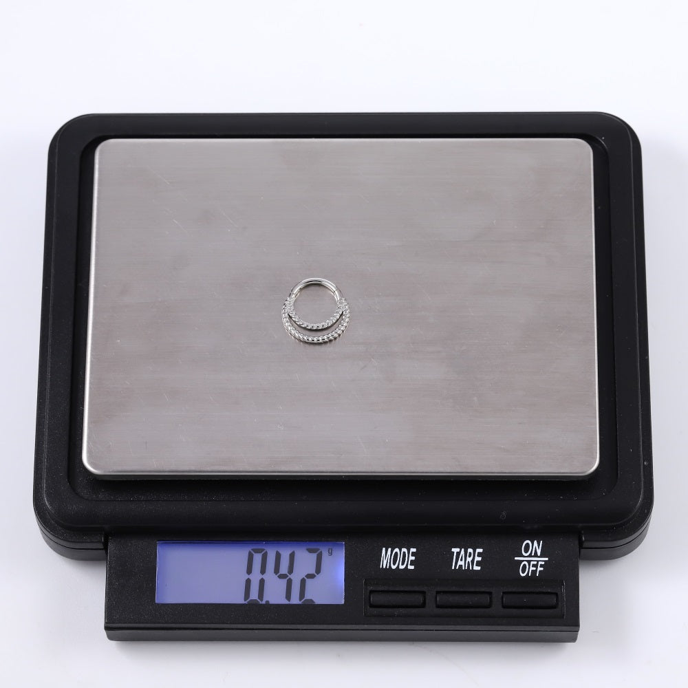 BCM60 STAINLESS STEEL HINGED BCR WITH ROPE DESIGN