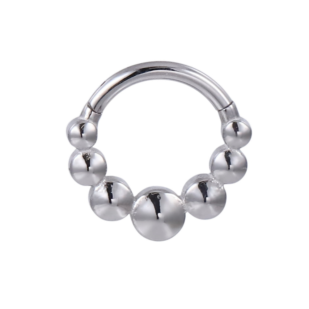 AAB Co stainless steel hinged BCR with ball cluster design

