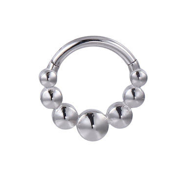 AAB Co stainless steel hinged BCR with ball cluster design
