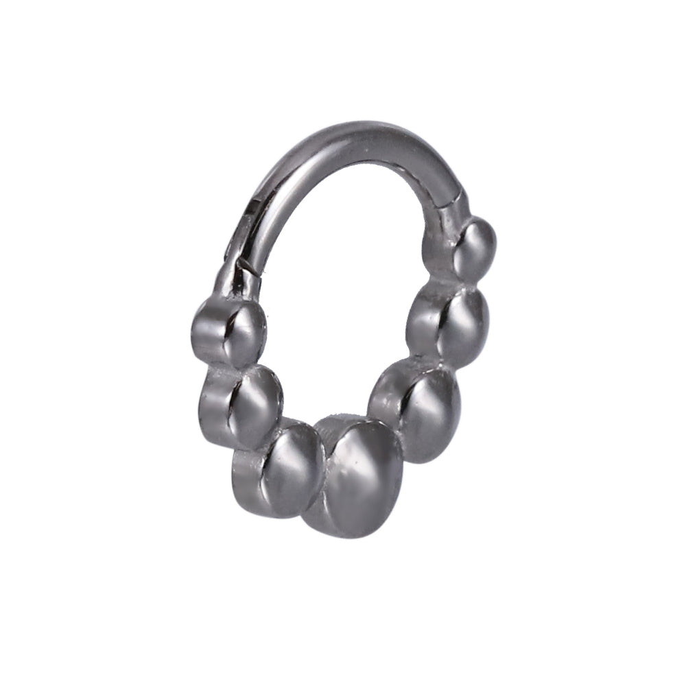 AAB Co stainless steel hinged BCR with ball cluster design
