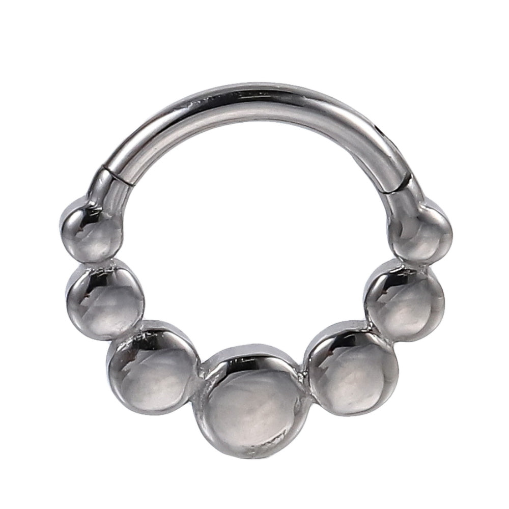 AAB Co stainless steel hinged BCR with ball cluster design
