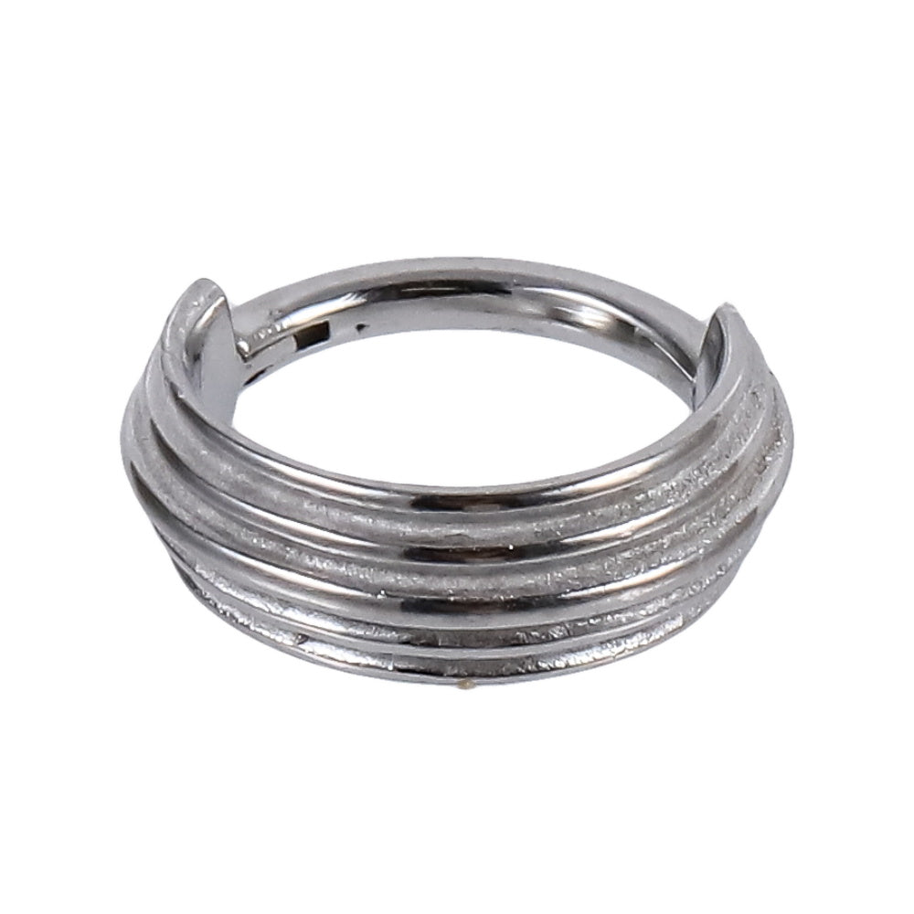 AAB Co stainless steel hinged BCR with grooved design
