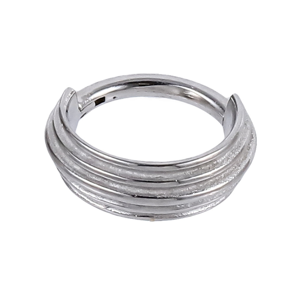 AAB Co stainless steel hinged BCR with grooved design
