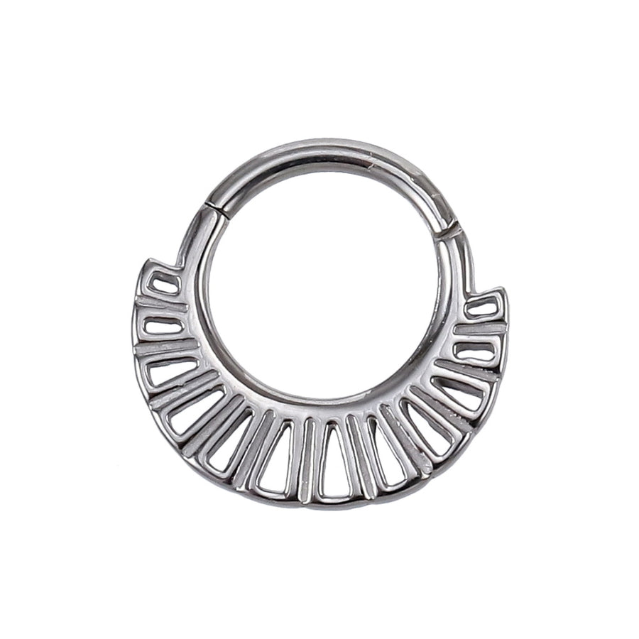 AAB Co stainless steel hinged BCR with cutout design
